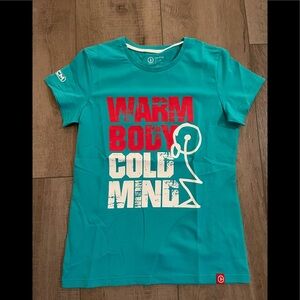 Torokhtiy Warm Body Cold Mind Tee in Turquoise